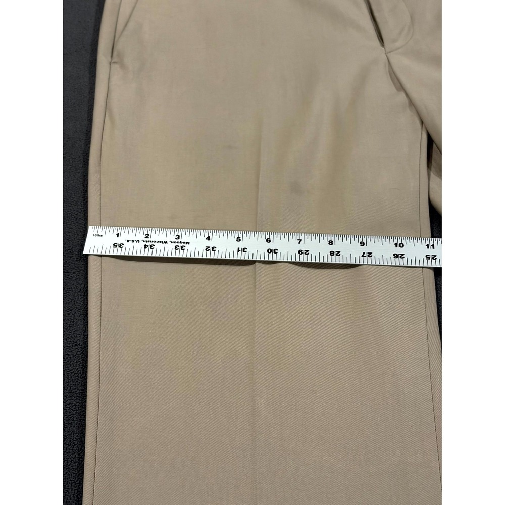 Axist Chino Pants Men 36x30 Beige Flat Front Mid Rise Straight Leg Slash Pockets - Picture 6 of 16